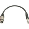 Klotz Patch 30cm XLR femelle jack stéréo