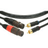 Klotz patch 30cm 2x RCA-XLR femelle