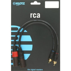 Klotz patch 30cm 2x fiche RCA - XLR mâle