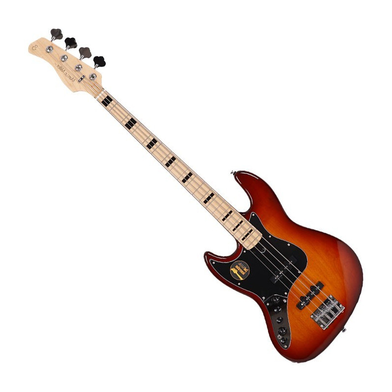 Marcus Miller V7 Vintage Aulne 4 Cordes MN Tobacco Sunburst Gaucher