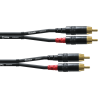 CORDIAL Cable 1,5m 2 RCA/2 RCA