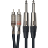 Câble audio 2 RCA mâle/2 jack mono mâle 3m