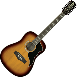 Eko Ranger 12 cordes Vintage Reissue VR XII Dreadnought e/a Honey Burst