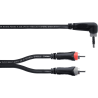 Cordial Mini Jack Stéréo Coudé / 2 RCA 1,5m