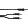 Cordial Mini Jack Stéréo / 2 RCA 3m
