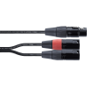 Cordial XLR Femele / 2 XLR Male 30cm