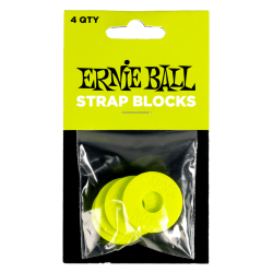 Ernie Ball Pack de 4 strap blocks Vert