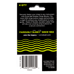 Ernie Ball Pack de 4 strap blocks Vert