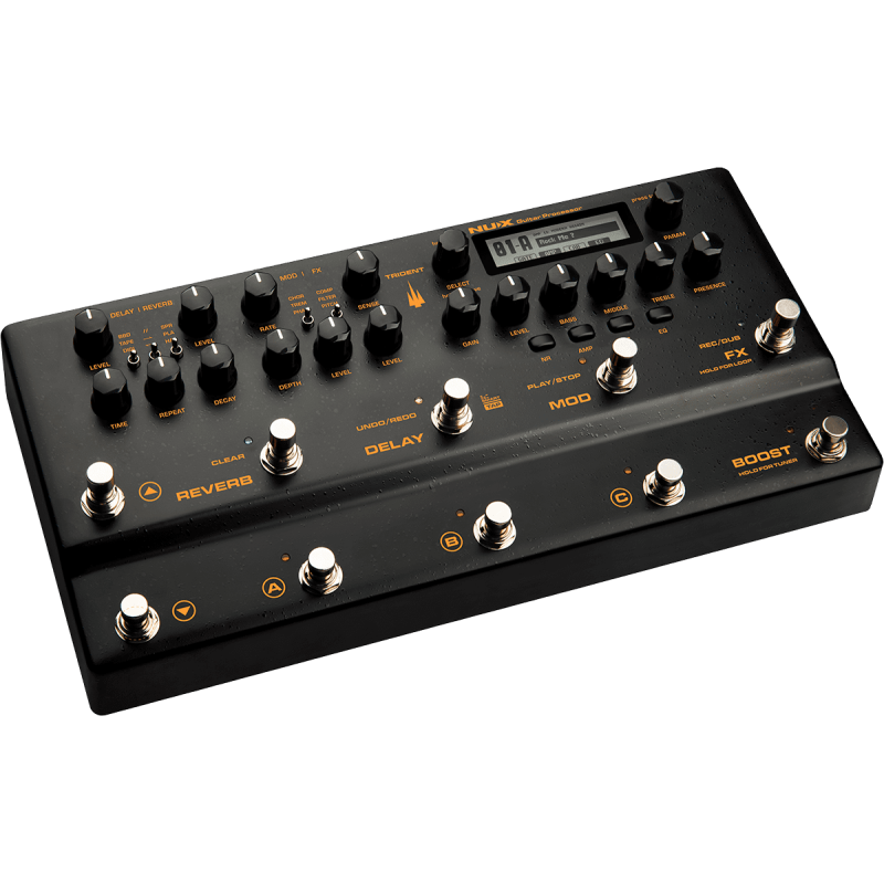 Nux Multi Effet 10 switchs 10 blocs effets MIDI looper