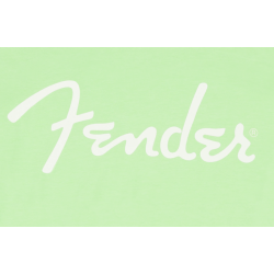Fender TShirt Logo Spaguetti Surf Green L