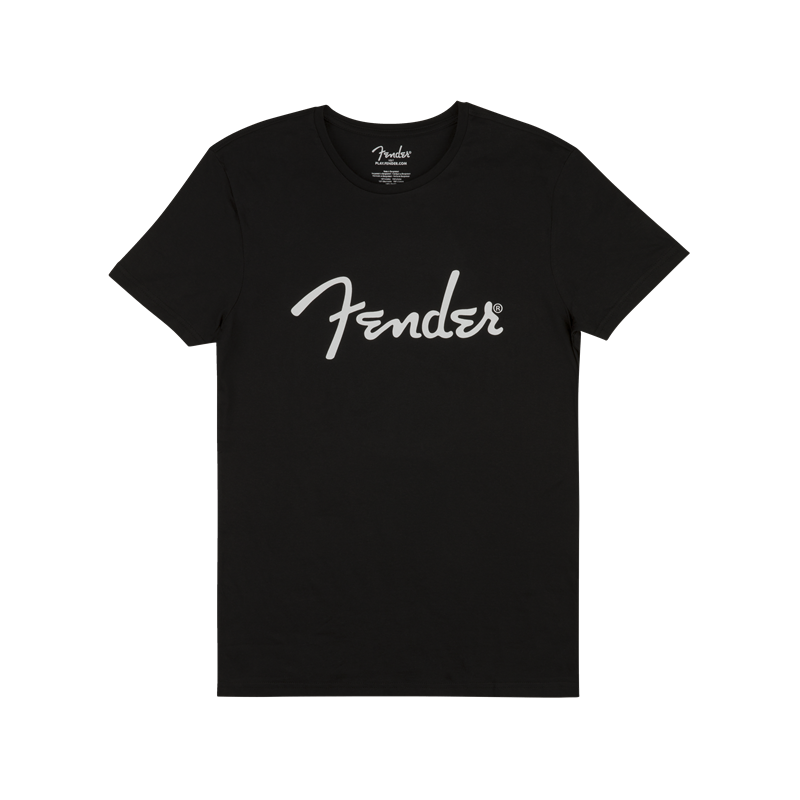 Fender TShirt 2XXL Logo Spaguetti Noir
