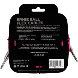 Ernie Ball Câble Jack/jack 6m Rose