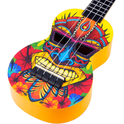 Mahalo Ukulele Soprano Tiki + Housse
