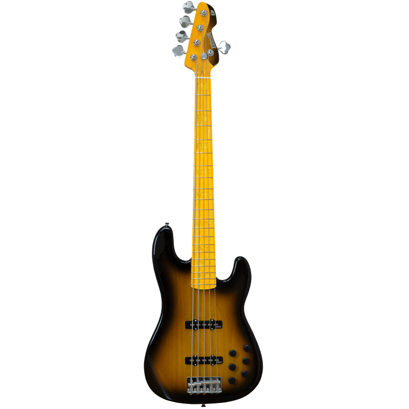 Markbass Basse 5 cordes Gloxy Passive Tobacco Sunburst