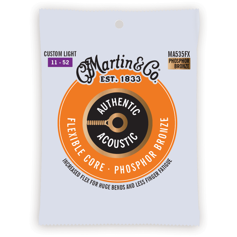 Martin MA535FX 11-52 Jeu Cordes Flexible Phosphore Bronze