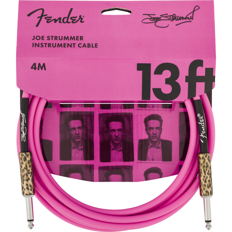Fender Cable 4m Joe Strummer Leopard Rose