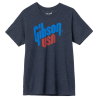 Gibson L TShirt USA Logo Bleu