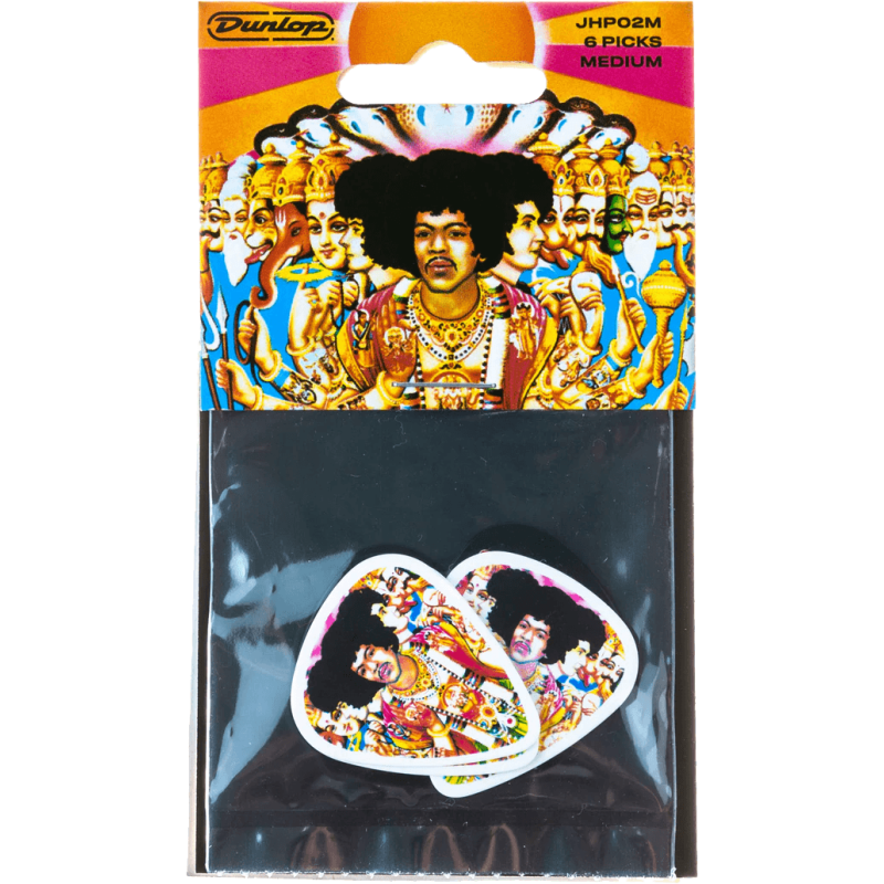 Dunlop 6x Mediator Medium JHP02M Jimi Hendrix Bold as Love