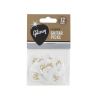 Gibson Pack 12 Medium White Pearl Médiators
