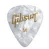 Gibson Pack 12 Medium White Pearl Médiators