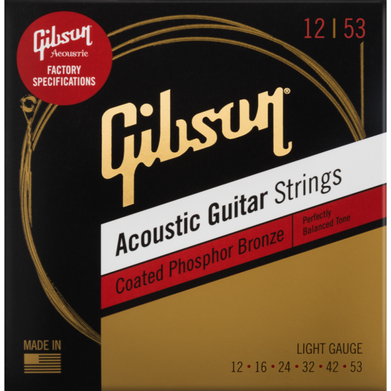 Gibson SAG-CPB12-53 Coated Phosphor Bronze Acoustic Light
