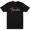 Fender Tshirt XL Motif Damier Ondule Logo Spaghetti
