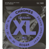 D'Addario Chromes filé plat Jazz light